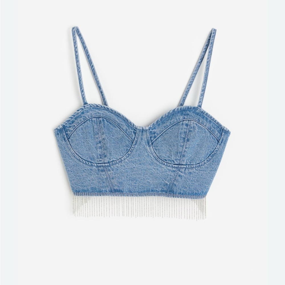 H&M Embellished Bralette Top NWT